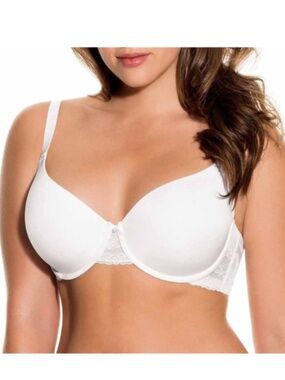Dorina Women's Adele Light Padded Comfort Fit Soft Bra, Us Size 38F White NWT